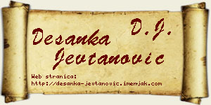 Desanka Jevtanović vizit kartica
